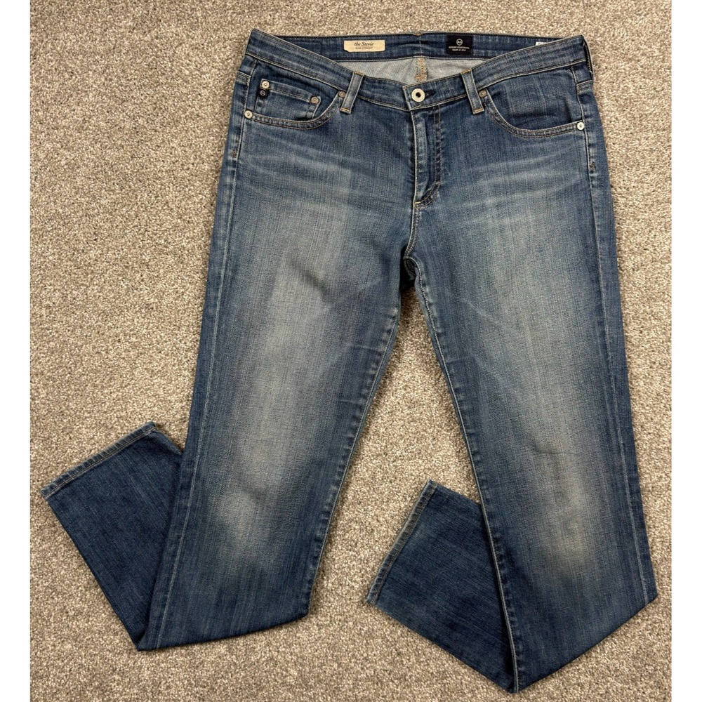 AG Adriano Goldschmied Stevie Jeans Women's 32x32 Slim Straight USA Stretch